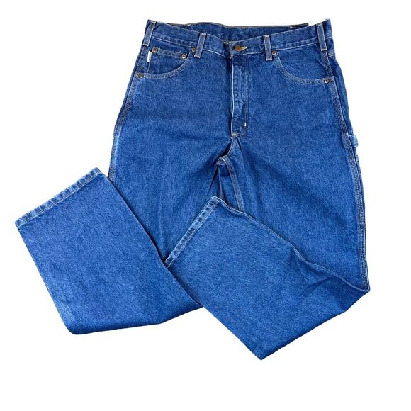 NWT Carhartt Jeans Mens 36x30 Relaxed Fit Carpenter B171 Straight Leg Workwear - Picture 2 of 10